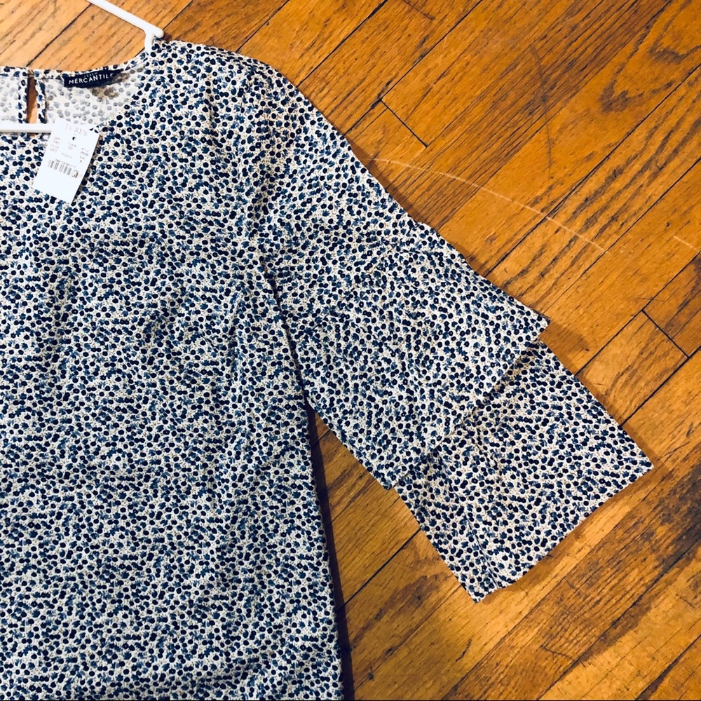 J Crew With Ruffle Bell Sleeves